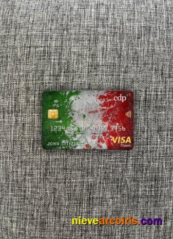 Italy Cassa Depositi e Prestiti bank visa classic card photolook